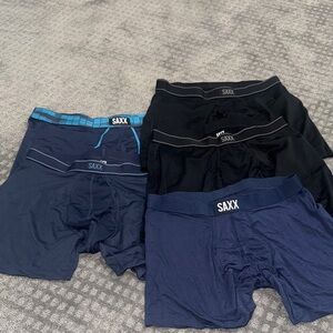 SAXX Men's Boxer Briefs - Black and Navy Collection